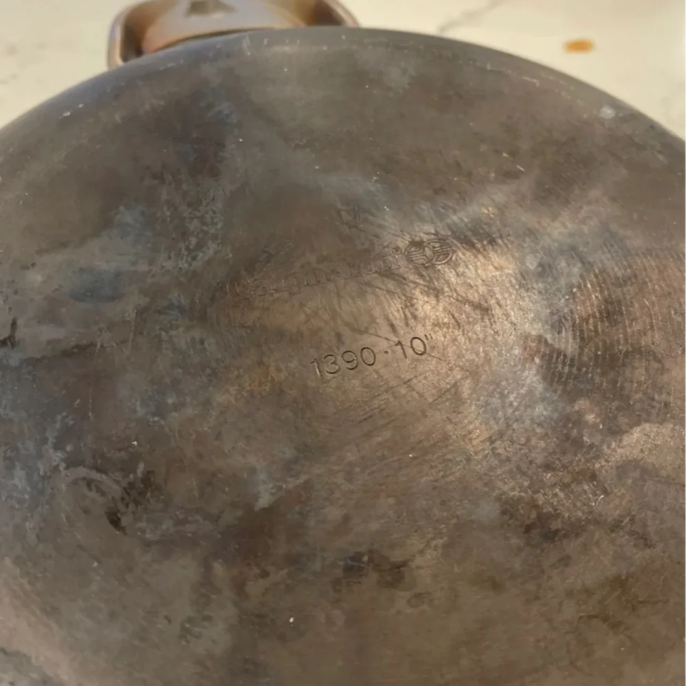 3 pre-loved sauté pans (calphalon and Cuisinart)